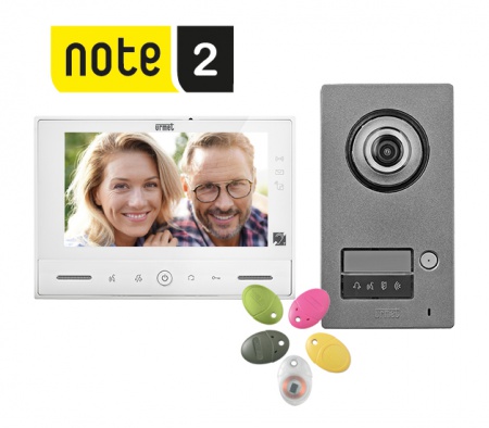 Kit portier video Note 2, platine 1BP et moniteur 7 pouces