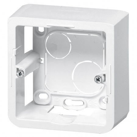 Cadre saillie prog. mosaic blanc 2 mod. cadre 2 modules - hauteur 40mm