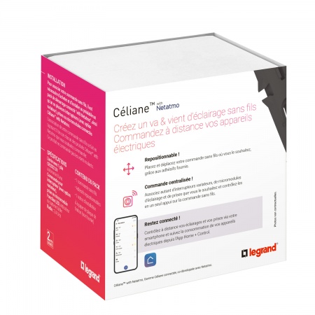 Cde sans fils pour éclairage/prise céliane with netatmo sans plaque graphite