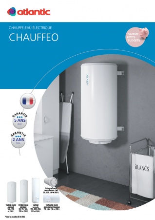 Chauffe-eau électrique Chaufféo blindé vertical mural 050L