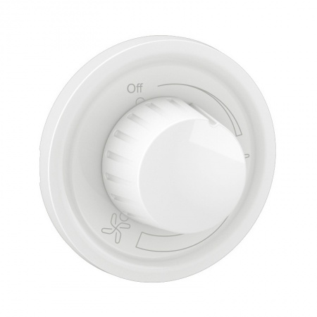 Enjoliveur inter variateur ventilateur de plafond Céliane - Blanc