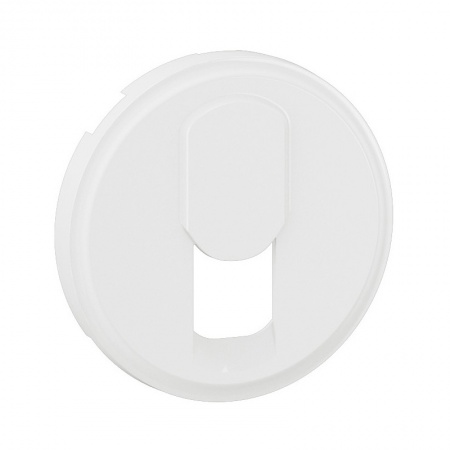 Enjoliveur prise simple RJ45 Céliane - Blanc Antimicrobien