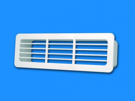 Grille exterieure pvc rigide section rectangulaire 55x220