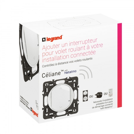 Interrupteur Céliane with Netatmo pour ouvrants - Blanc