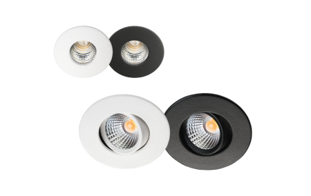 Nano downlight blanc 90lm 3000K Ra>90 alimentation non fournie