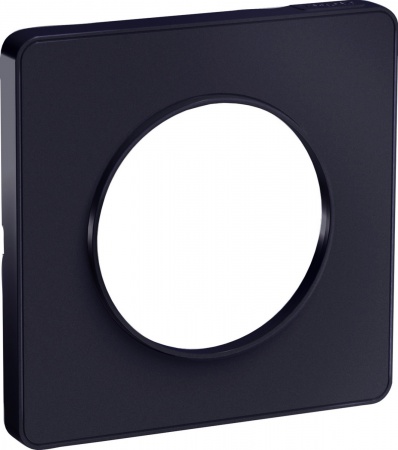 Odace touch, plaque anthracite 1 poste