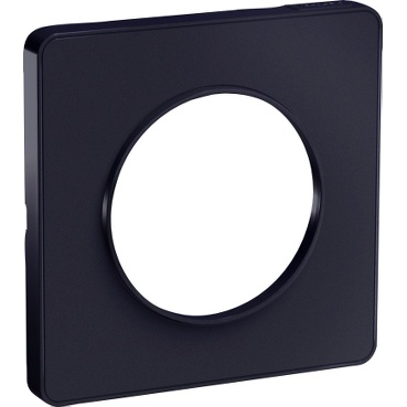 Odace touch, plaque anthracite 1 poste