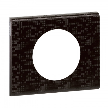 Plaque matiere 1p cuir pixel