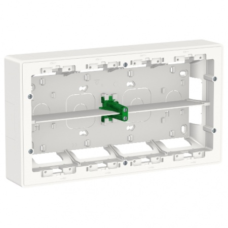 Unica - boîte de concentration saillie - 2 rang de 10 mod - blanc anti - à compl