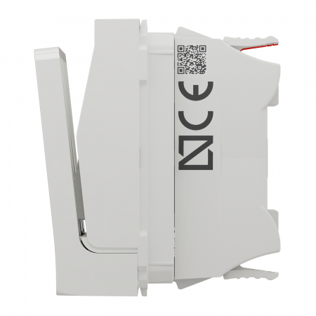 Unica - commande à carte no/nf - 10a - 2 modules - blanc - mécanisme seul