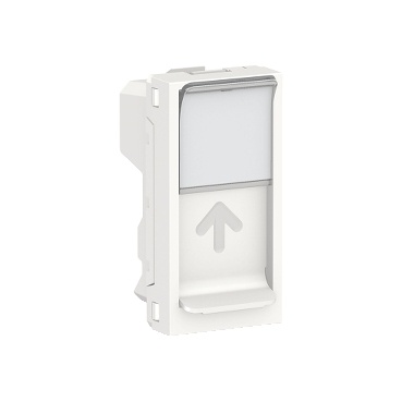 Unica - prise pour 1 rj45 keystone/systimax - 1 mod - blanc - méca seul