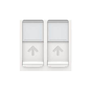 Unica - prise rj45 double - cat 6 stp - 2 mod - blanc - méca seul