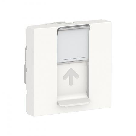 Unica - prise rj45 simple - cat 6a ftp - 2 mod - blanc - méca seul