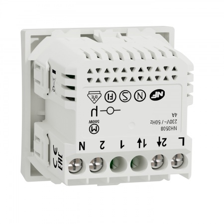 Wiser unica - interrupteur volet-roulant - 4a - zigbee - blanc - méca seul